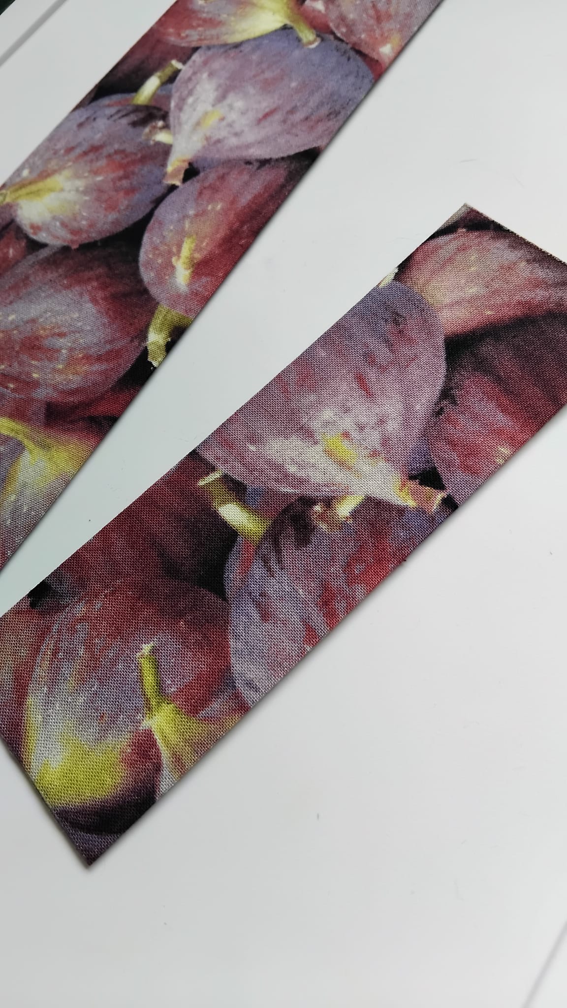 Figs Foodie Duo - Food Lovers - Food Lovers handmade fabric wrapped bookmark Food Lovers