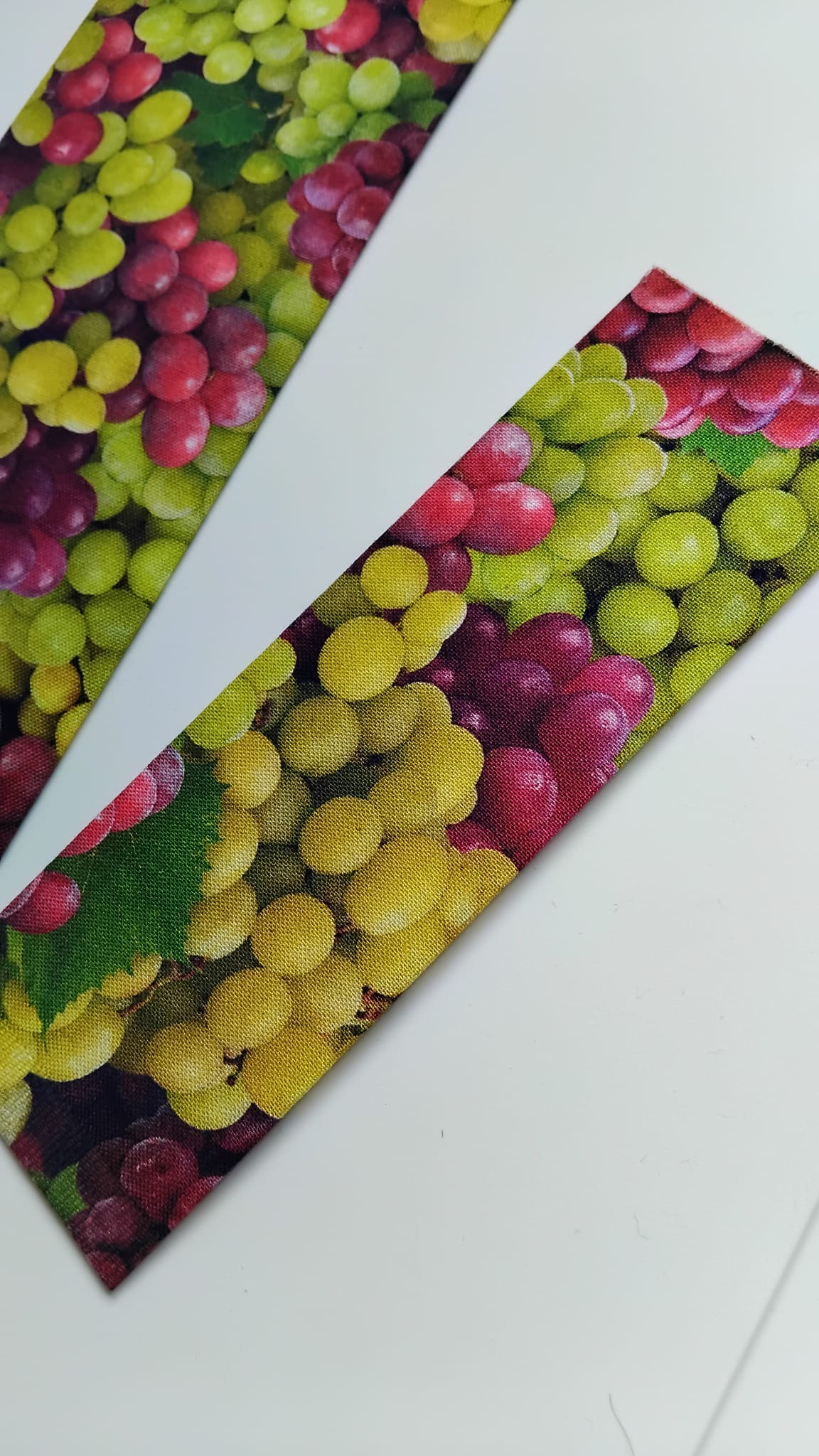Grapes Foodie Duo - Food Lovers - Food Lovers handmade fabric wrapped bookmark Food Lovers