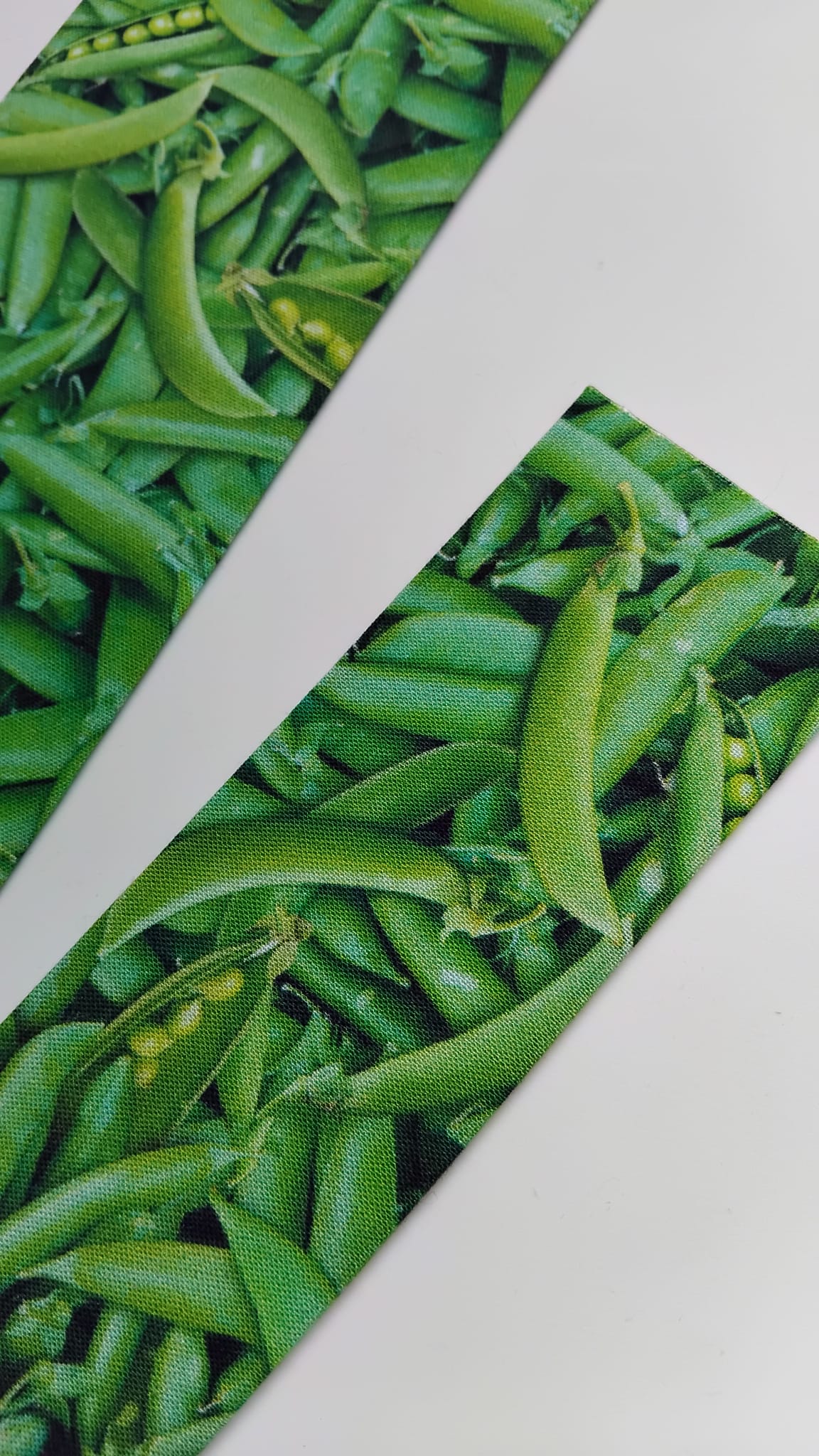 Peas Foodie Duo - Food Lovers - Food Lovers handmade fabric wrapped bookmark Food Lovers