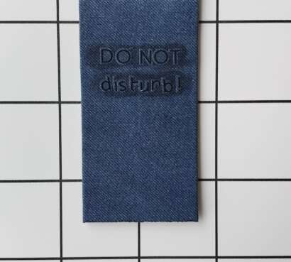 Purchase Do Not Distrub Denim fabricw wrapped bookmark.