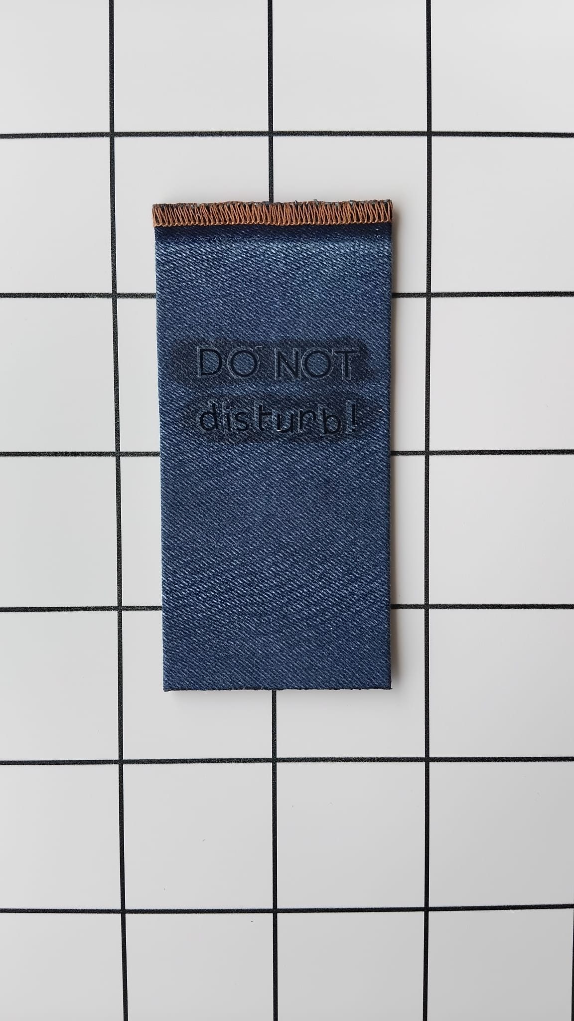 Purchase Do Not Distrub Denim fabricw wrapped bookmark.