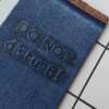 Purchase Do Not Distrub Denim fabricw wrapped bookmark.