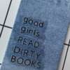 Buy Good Girls Denim fabric wrapped bookmark.