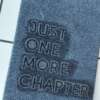 Buy Just One More Chapter Denim fabric wrapped bookmark.