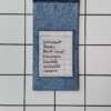 Purchase Holiday List Denim fabric wrapped bookmark.