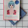 Purchase Holiday List Denim fabric wrapped bookmark.