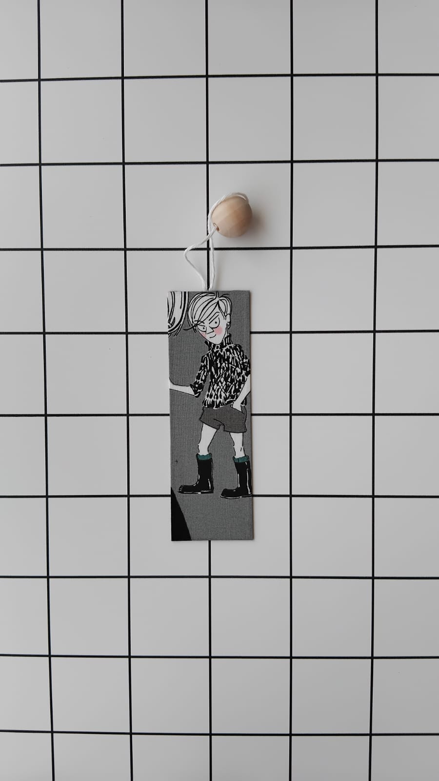 Buy Alexander Henry Ghastly fabric wrapped bookmark.