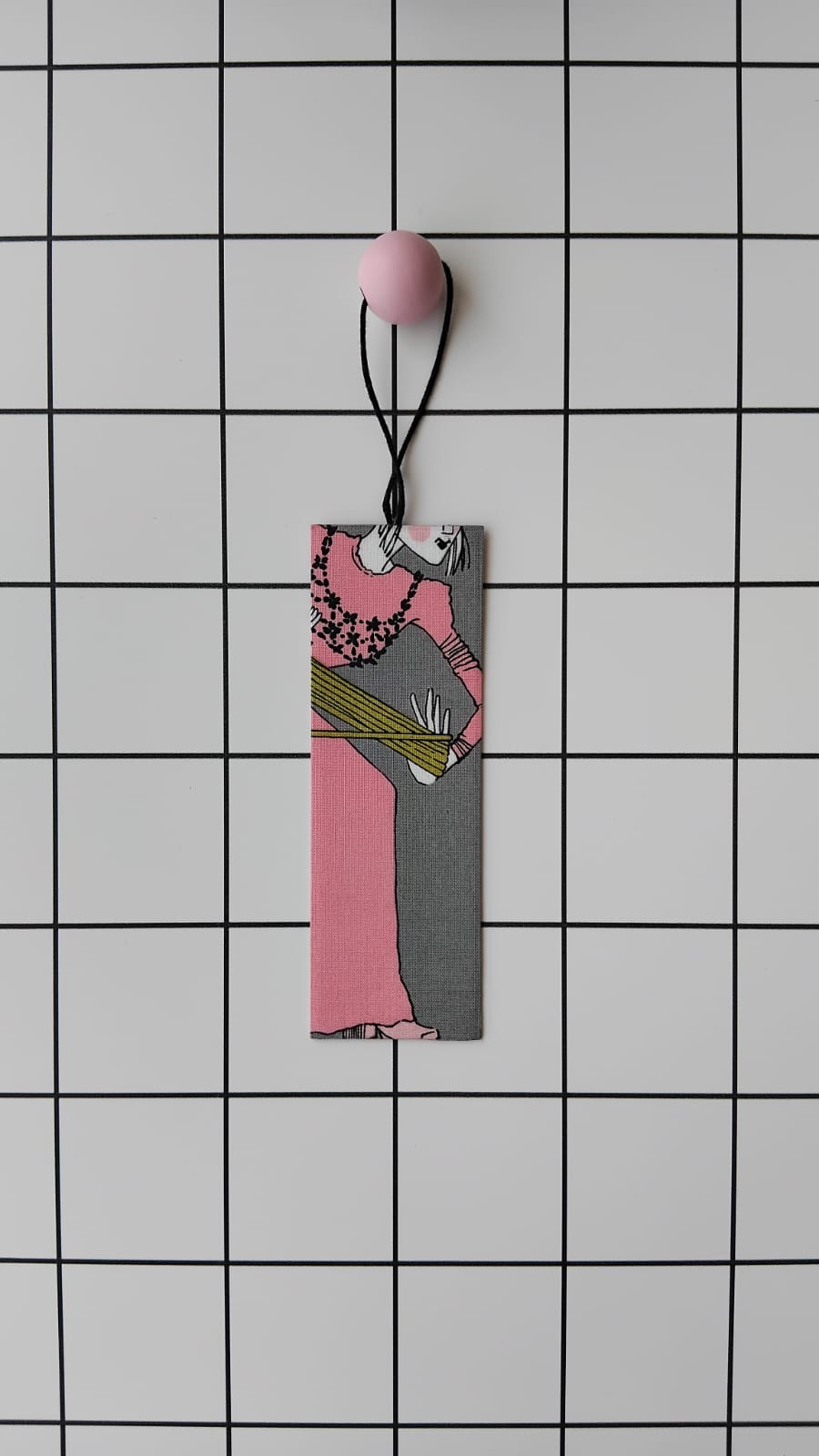 Buy Alexander Henry Ghastly fabric wrapped bookmark.