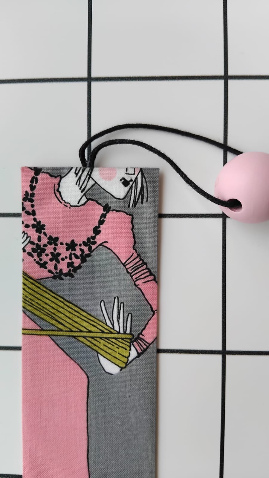 Buy Alexander Henry Ghastly fabric wrapped bookmark.