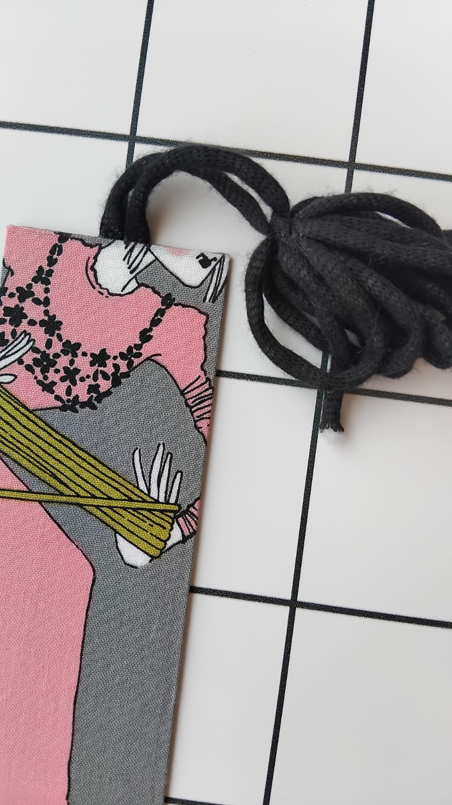 Buy Alexander Henry Ghastly fabric wrapped bookmark.
