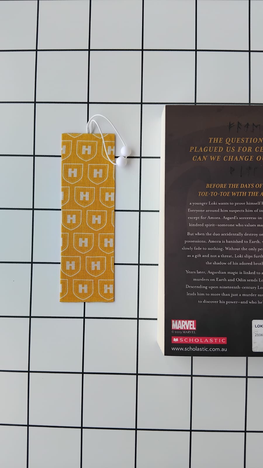 Buy H for Harry Potter fabric wrapped bookmark