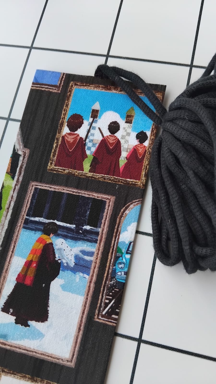 Buy Harry Potter fabric wrapped bookmark.