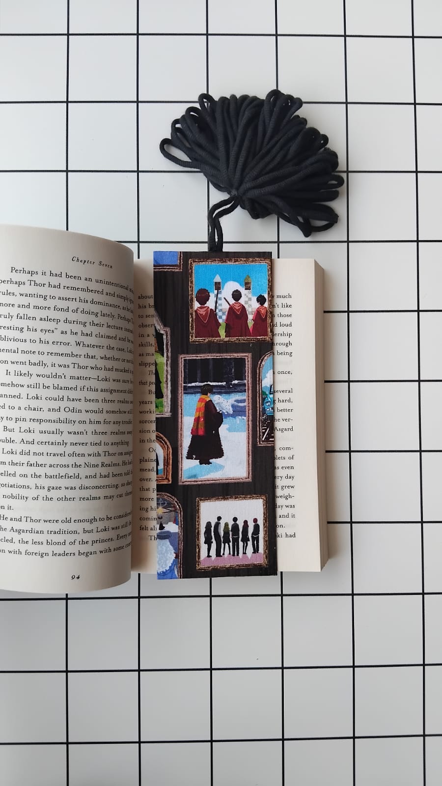 Buy Harry Potter fabric wrapped bookmark.