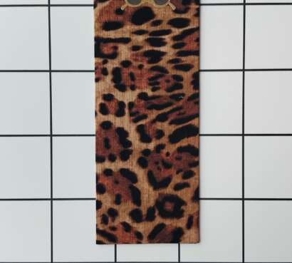 Buy Leopard Sunnies fabric wrapped bookmark.