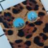 Buy Leopard Sunnies 2 fabric wrapped bookmark.