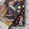 Buy Leopard Traveller fabric wrapped bookmark.