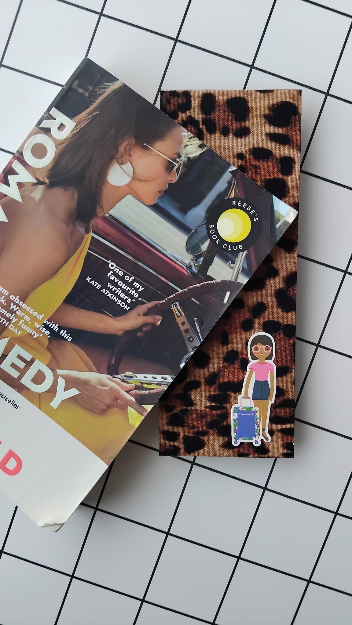 Buy Leopard Traveller fabric wrapped bookmark.