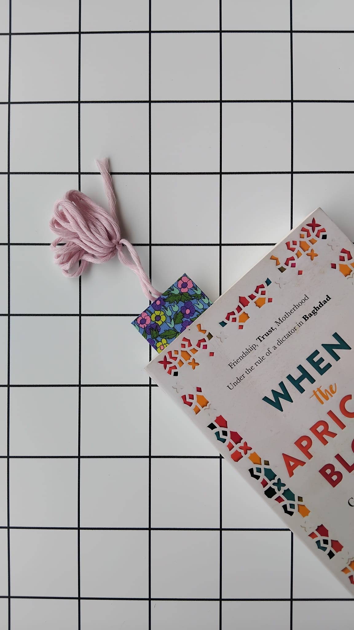 Buy Liberty Flowers fabric wrapped bookmark.