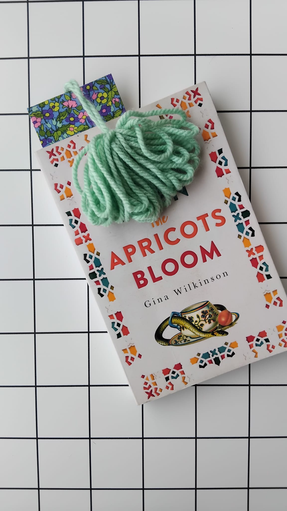 Buy Liberty Pastel Flowers fabric wrapped bookmark.