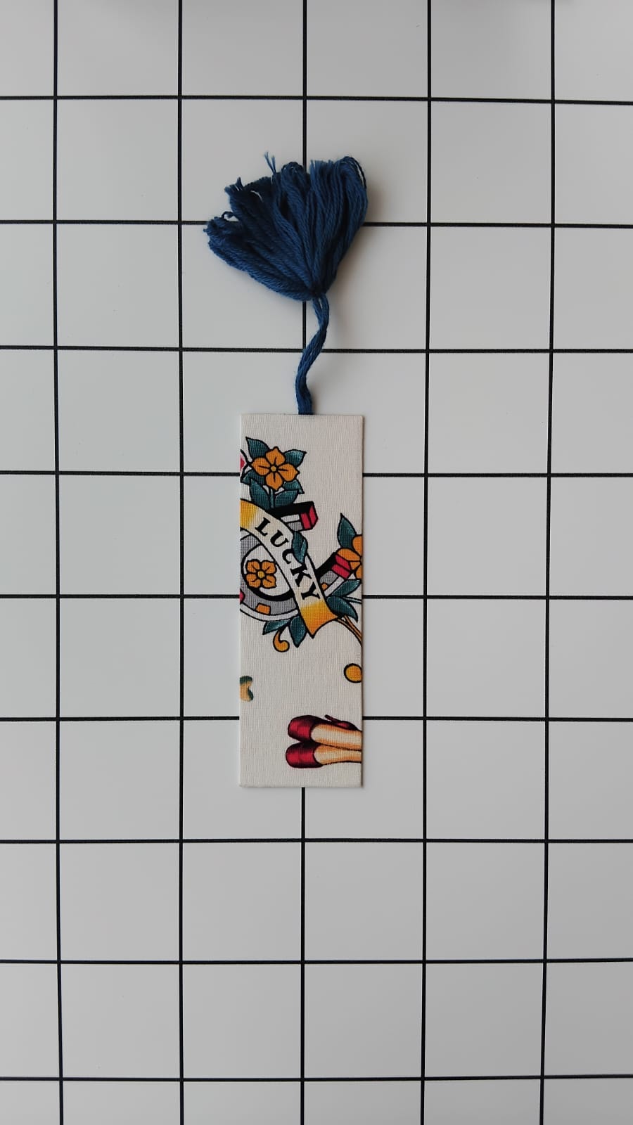 Buy Alexander Henry Lucky Horseshoe fabric wrapped bookmark.