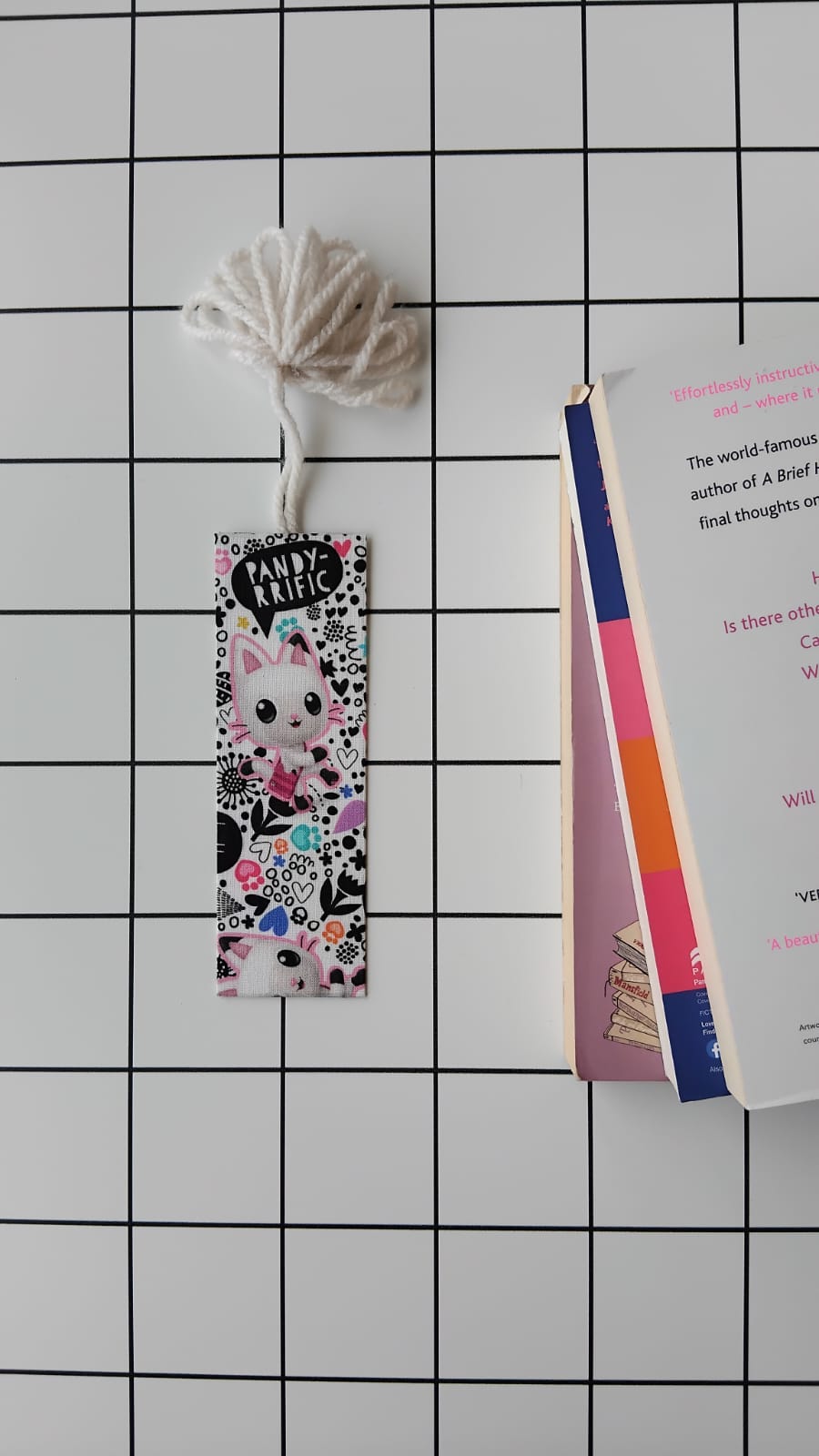 Buy Pandy-rrific fabric wrapped bookmark.