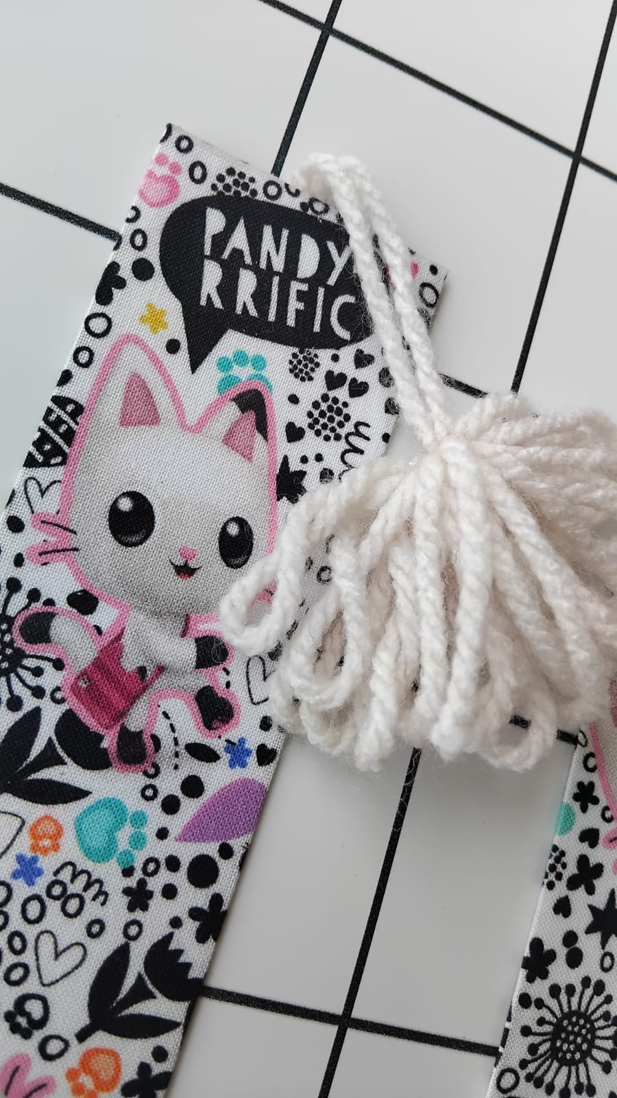 Buy Pandy-rrific fabric wrapped bookmark.
