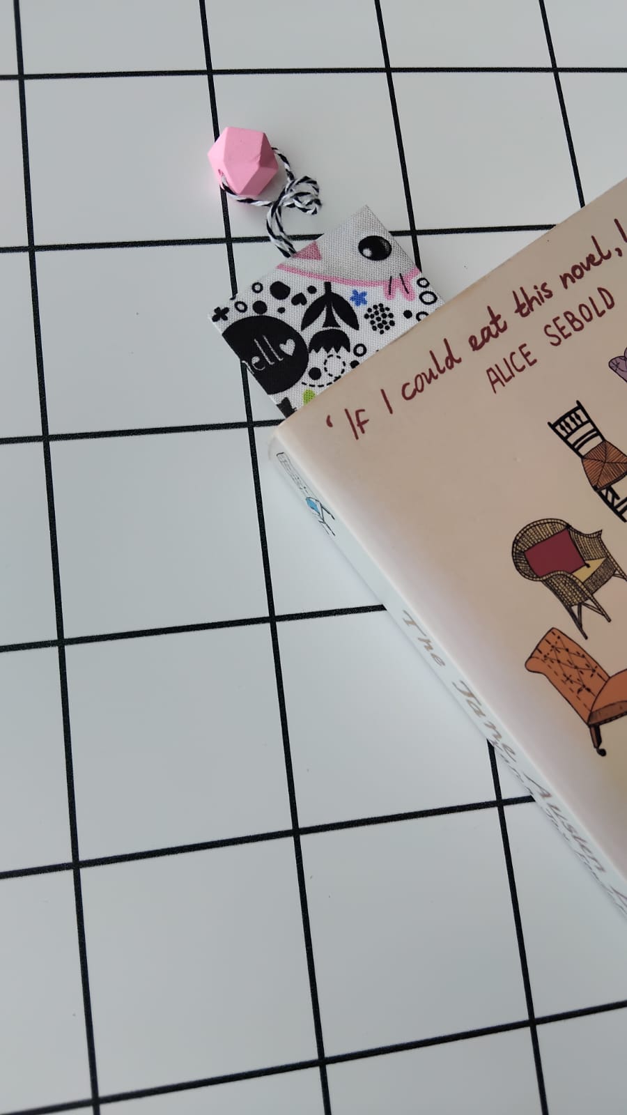 Buy Pandy-rrific fabric wrapped bookmark.