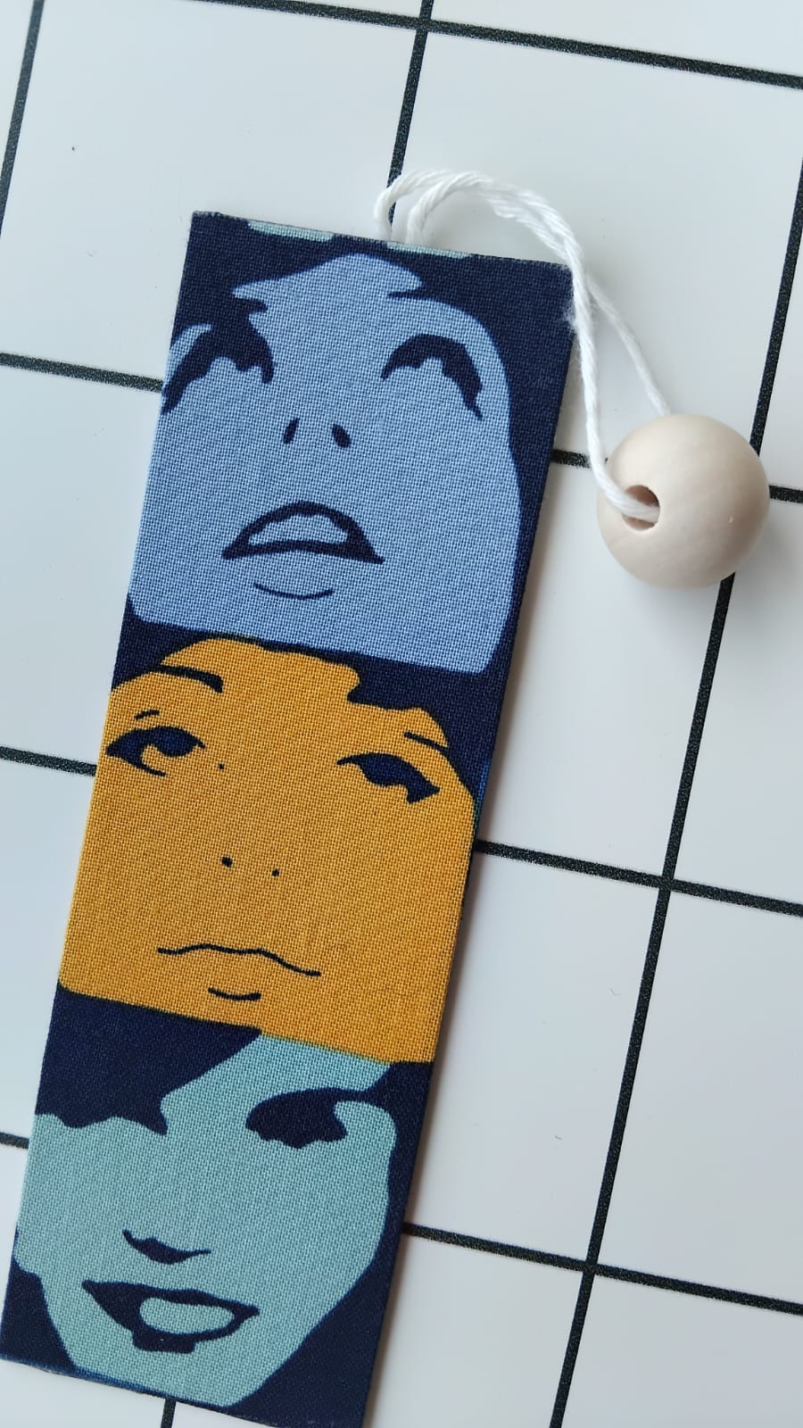Buy Alexander Henry Rock Portfolio fabric wrapped bookmark.