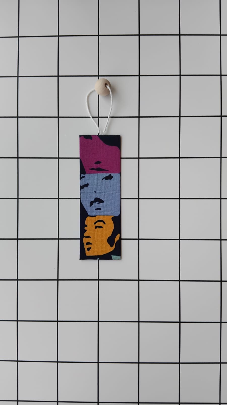 Buy Alexander Henry Rock Portfolio fabric wrapped bookmark.