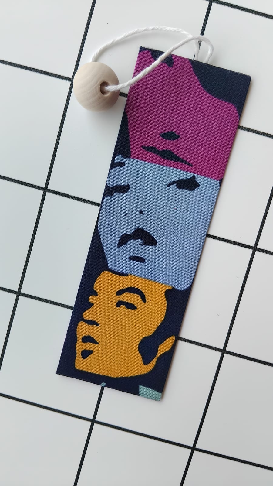Buy Alexander Henry Rock Portfolio fabric wrapped bookmark.