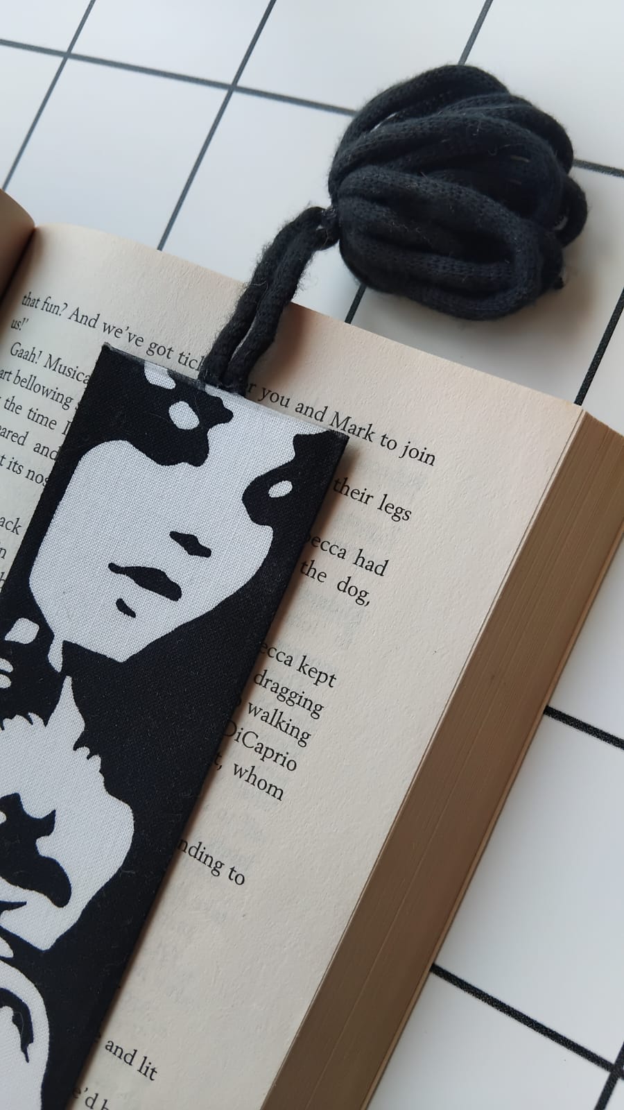 Buy Alexander Henry Rock Portfolio fabric wrapped bookmark.