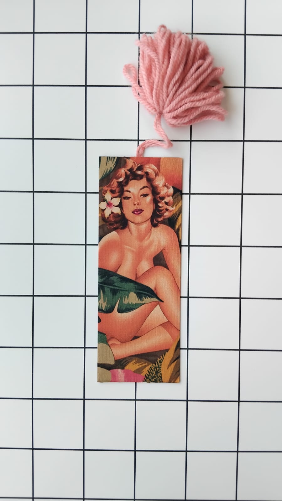 Buy Alexander Henry Poster Girl fabric wrapped bookmark.