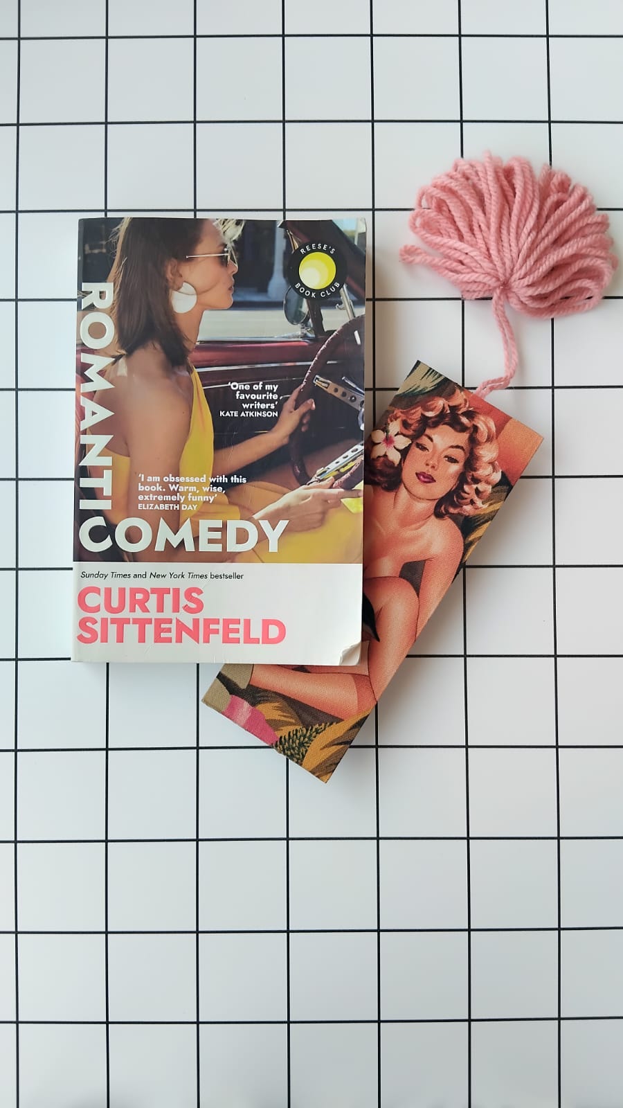 Buy Alexander Henry Poster Girl fabric wrapped bookmark.