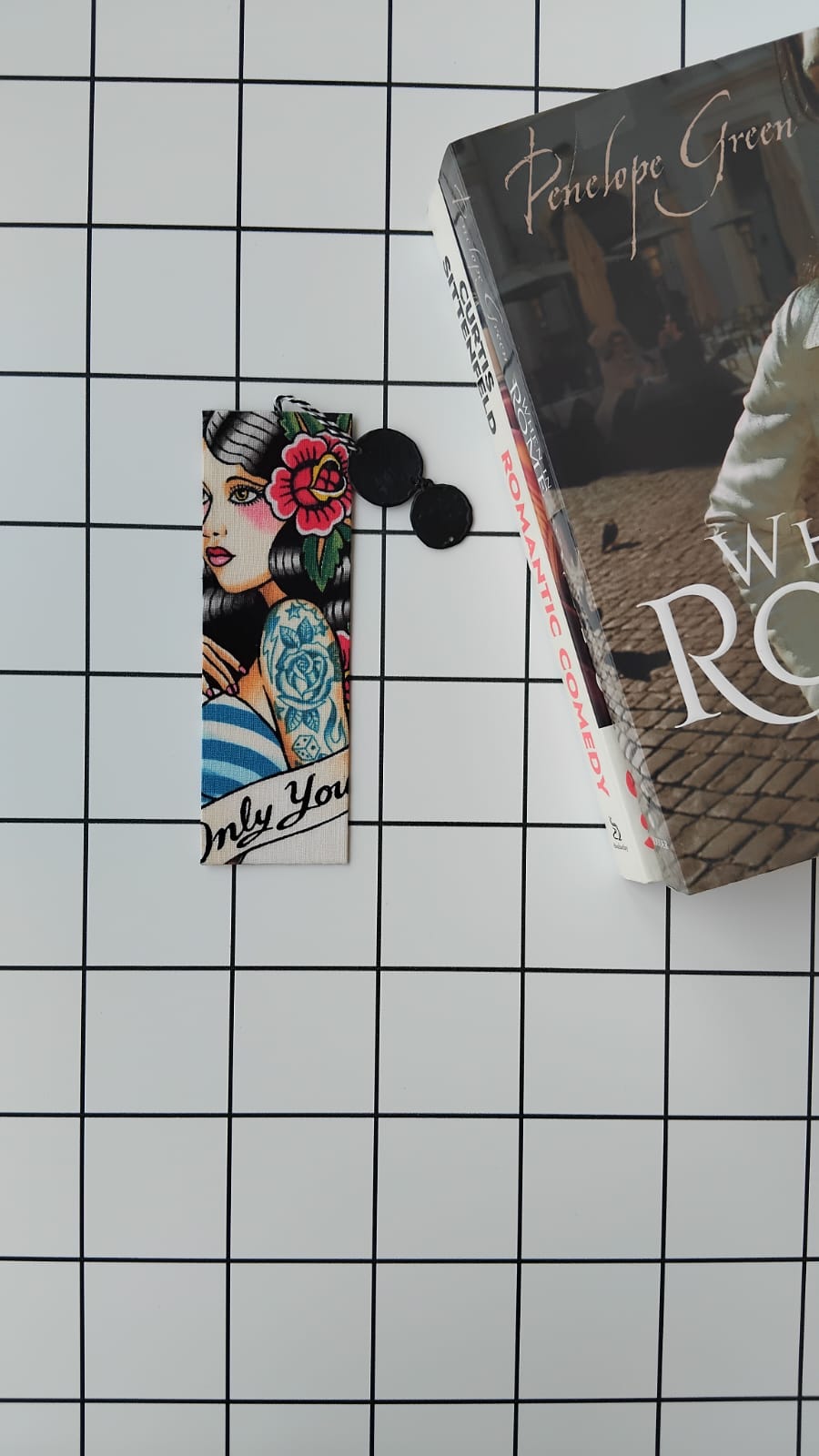 Buy Alexander Henry Signorita fabric wrapped bookmark.