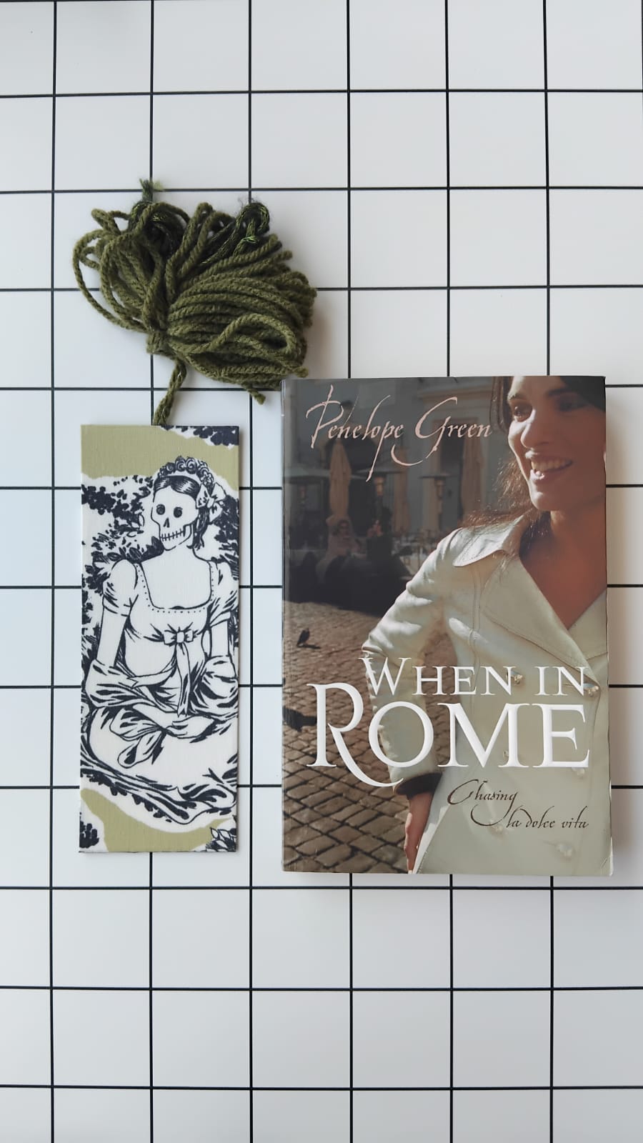 Buy Alexander Henry Skeleton fabric wrapped bookmark.