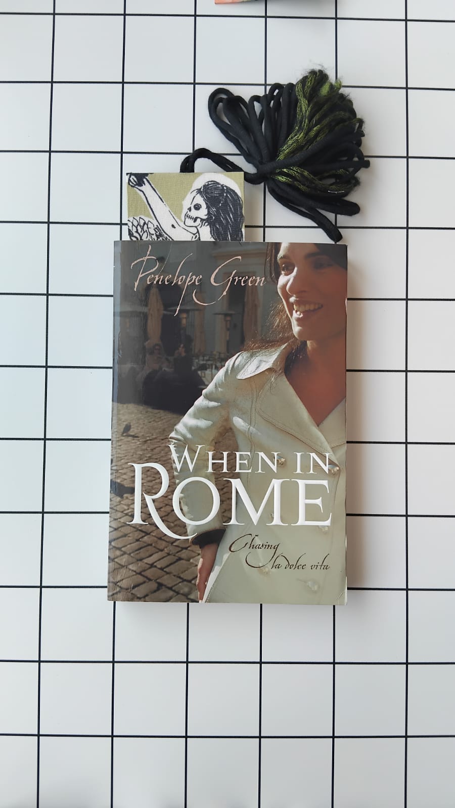 Buy Alexander Henry Skeleton fabric wrapped bookmark.