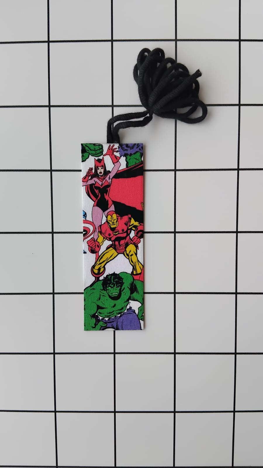 Buy The Avengers fabric wrapped bookmark