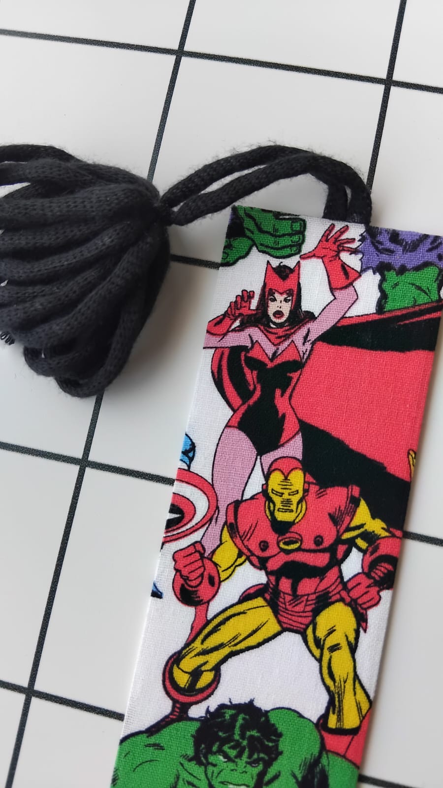 Buy The Avengers fabric wrapped bookmark