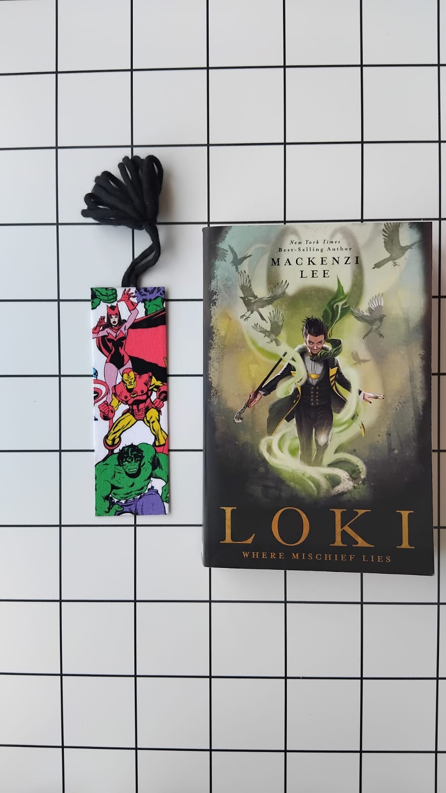 Buy The Avengers fabric wrapped bookmark