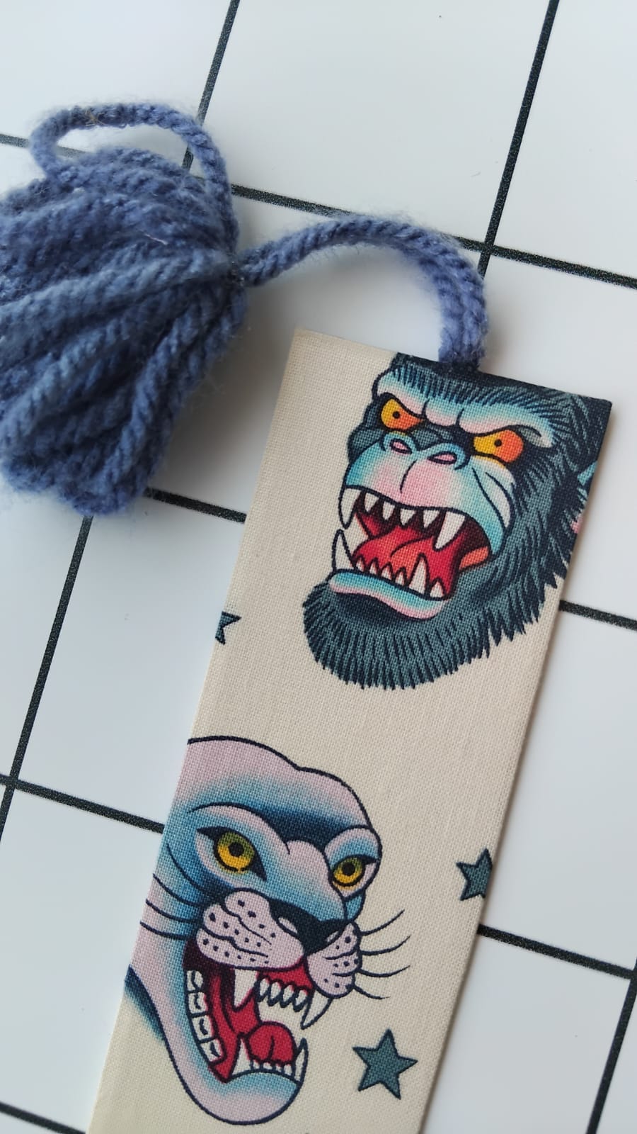 Buy Alexander Henry Wild Animals fabric wrapped bookmark.