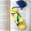 Buy Lemons fabric wrapped bookmark.