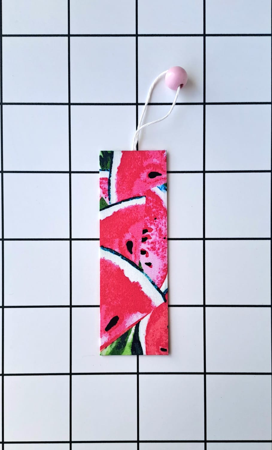 Buy Watermelons fabric wrapped bookmark.