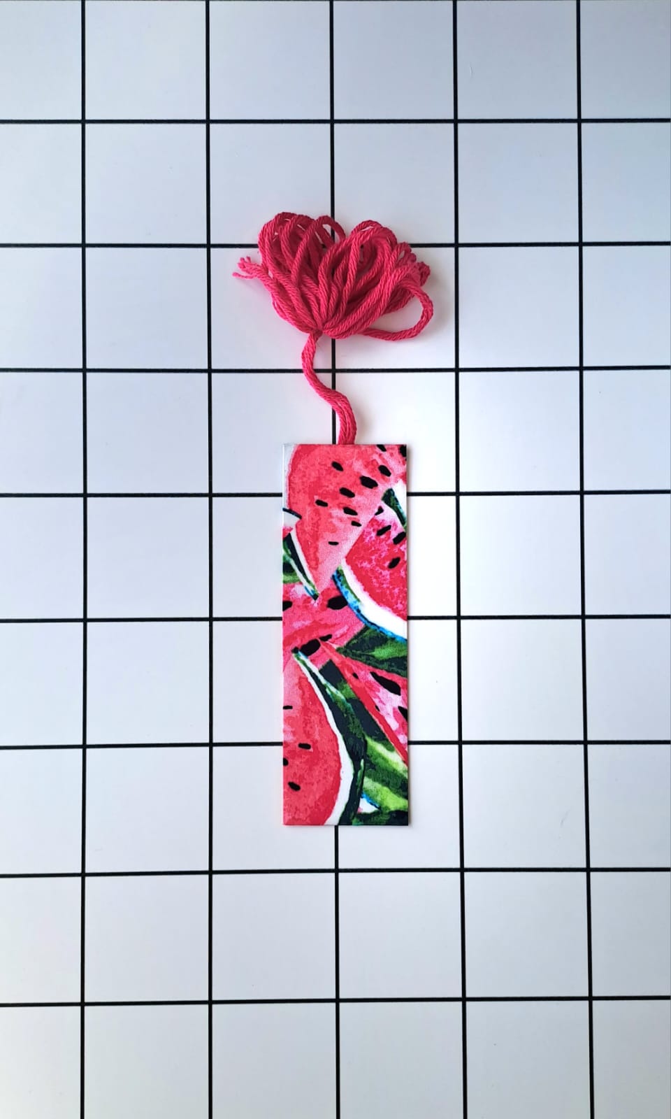 Buy Watermelons fabric wrapped bookmark.