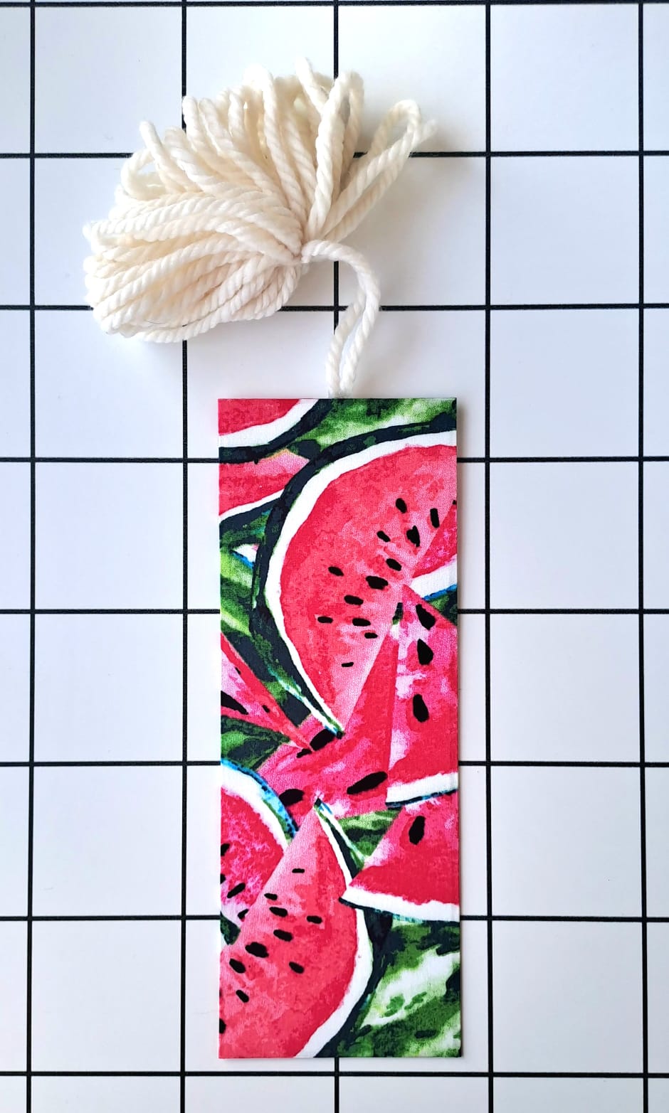 Buy Watermelons fabric wrapped bookmark.
